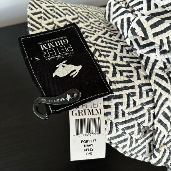 Peter Grimm Wide Brim Navy Kelly Floppy Sunhat New with Tags - Picture 11 of 14